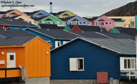 El colorido de las casas de Ilulissat